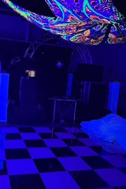 LED Dance Floor & UV Reactive Shade Rentals