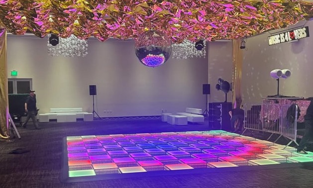 LED Dance Floor at NYE 2026