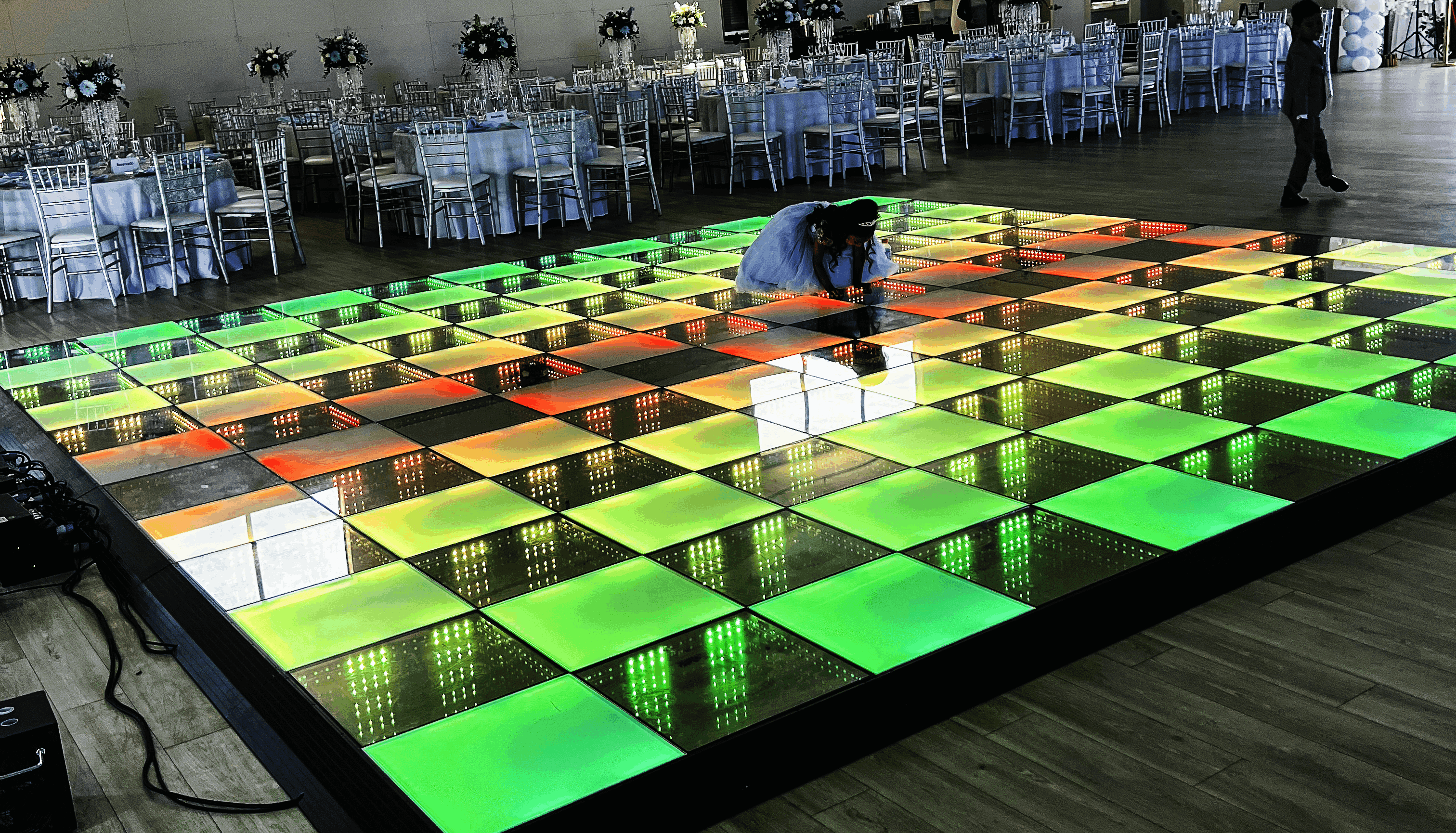 LED Dance Floor & UV Reactive Shade Rentals