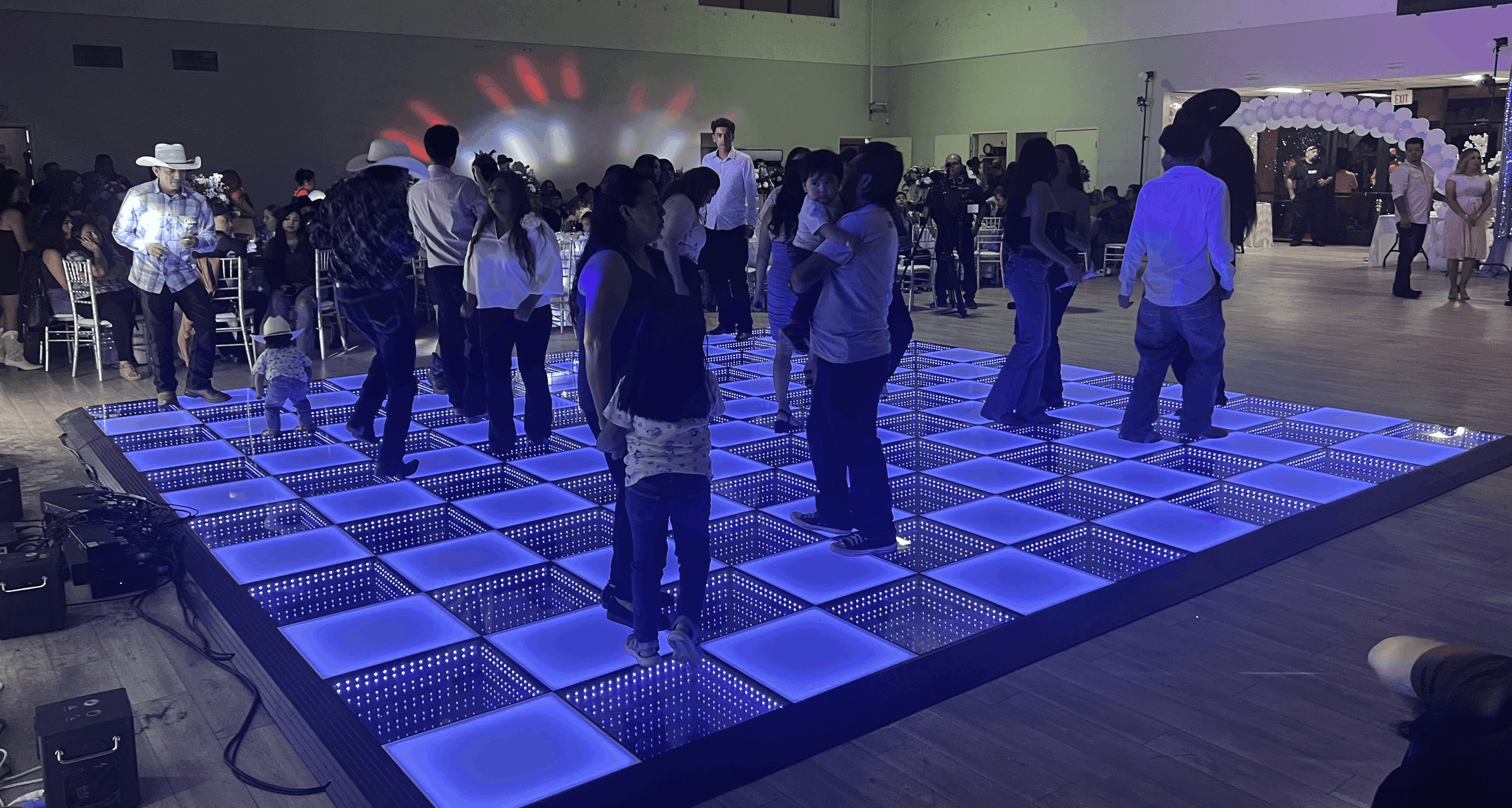 LED Dance Floor & UV Reactive Shade Rentals
