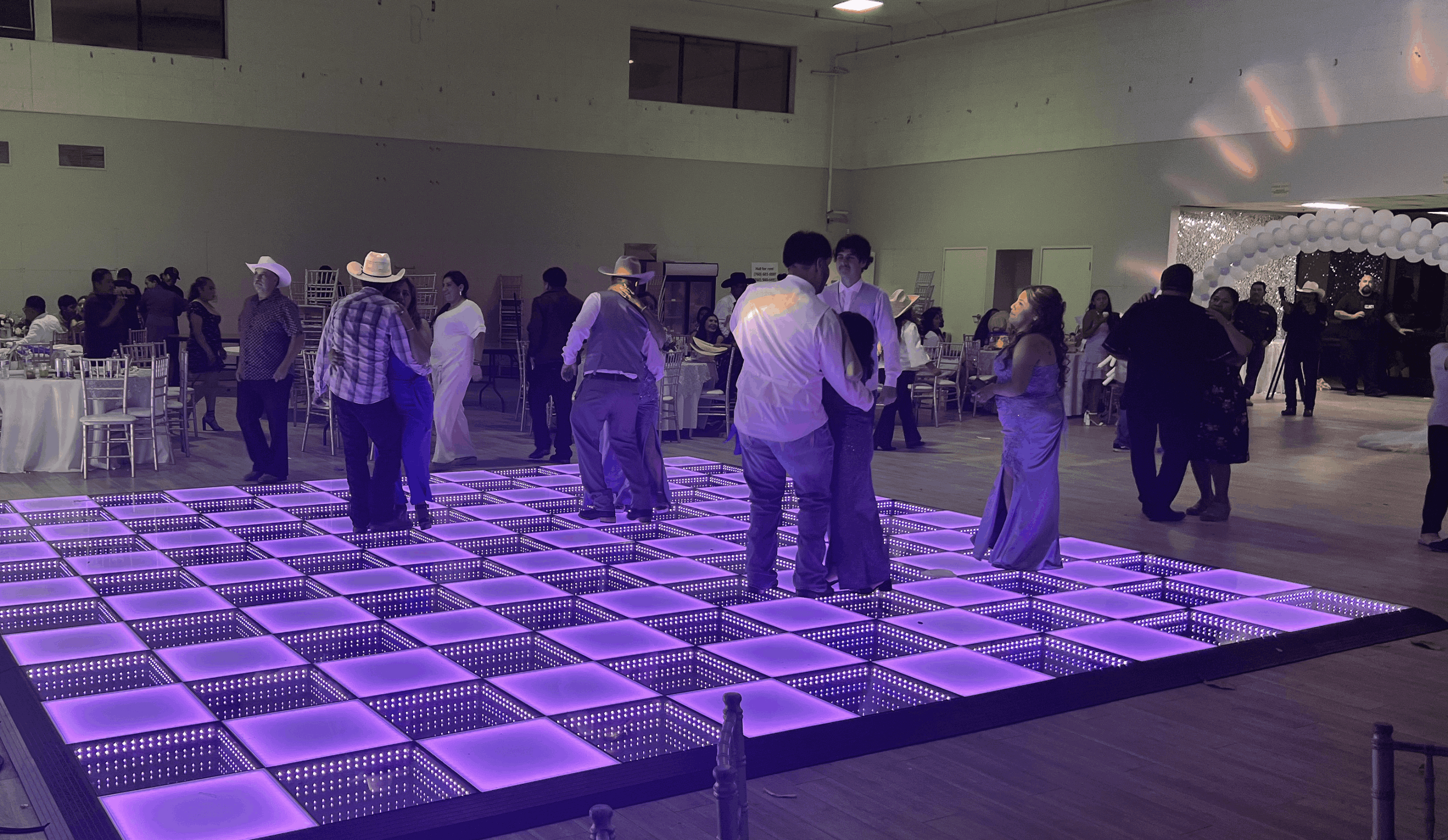 LED Dance Floor & UV Reactive Shade Rentals