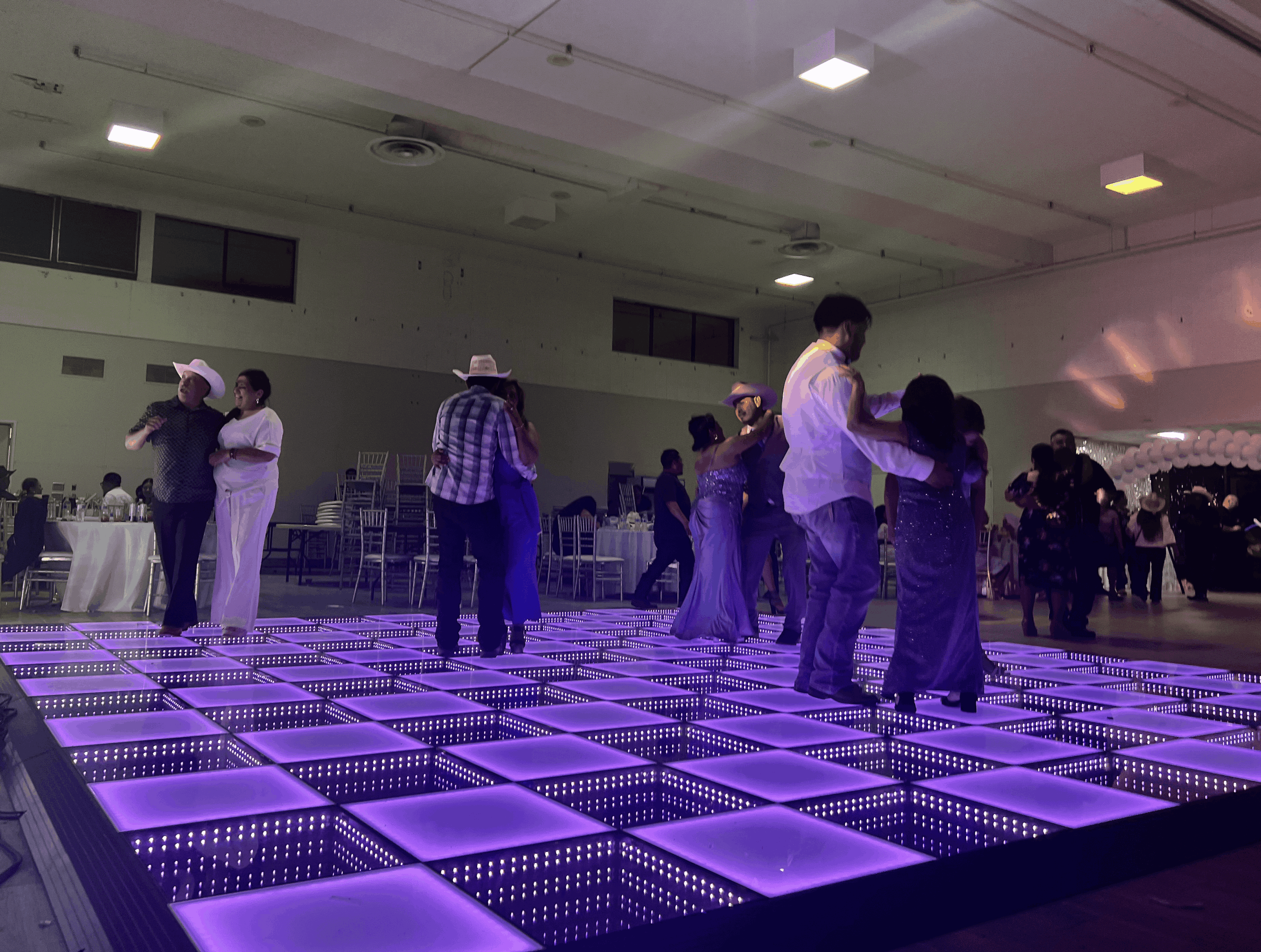 LED Dance Floor & UV Reactive Shade Rentals